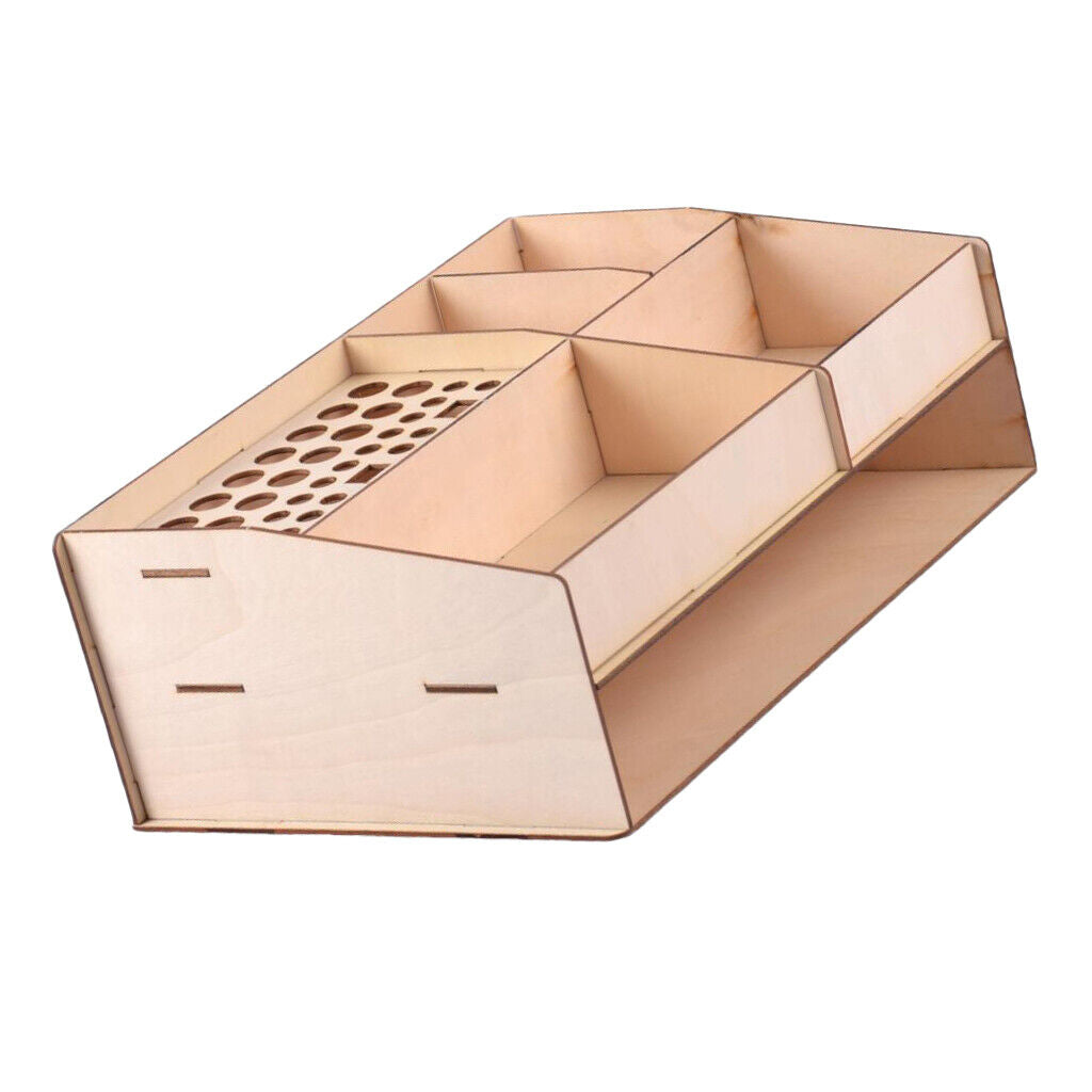 DIY Paint Ink Bottels Brush Airbrush Tool Stand Rack Desk Organizer Holder