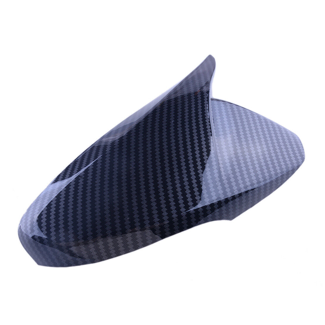 Car Carbon Fiber Style Side Mirror Cover Cap Horn fit for Hyundai Veloster 12-17