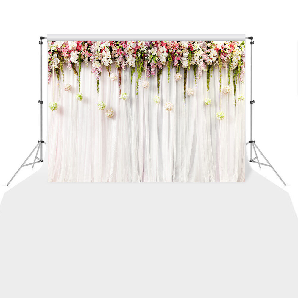 Flower Wall Background Wedding Photography Prop Studio Backdrop (1.5x2.1m)