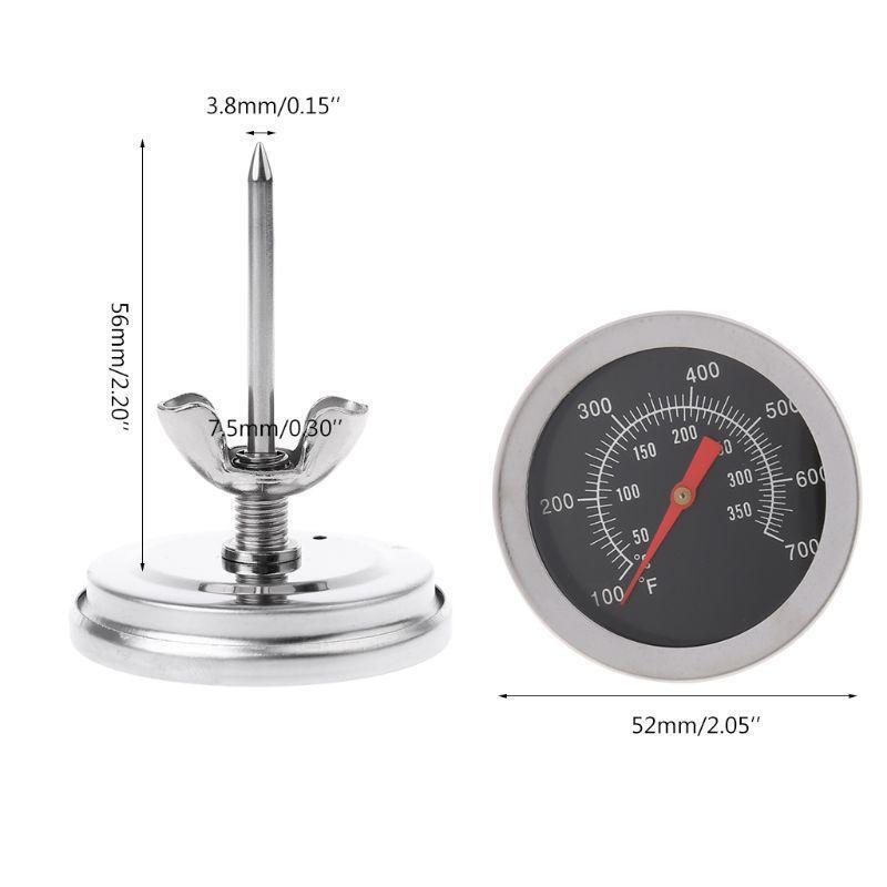Stainless Steel Oven Thermometer BBQ Smoker Grill Temperature Gauge 50~350?, 100