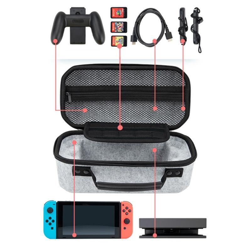 Hard EVA Shell Travel Carry Case Container Organizer Bag for Switch OLED Console