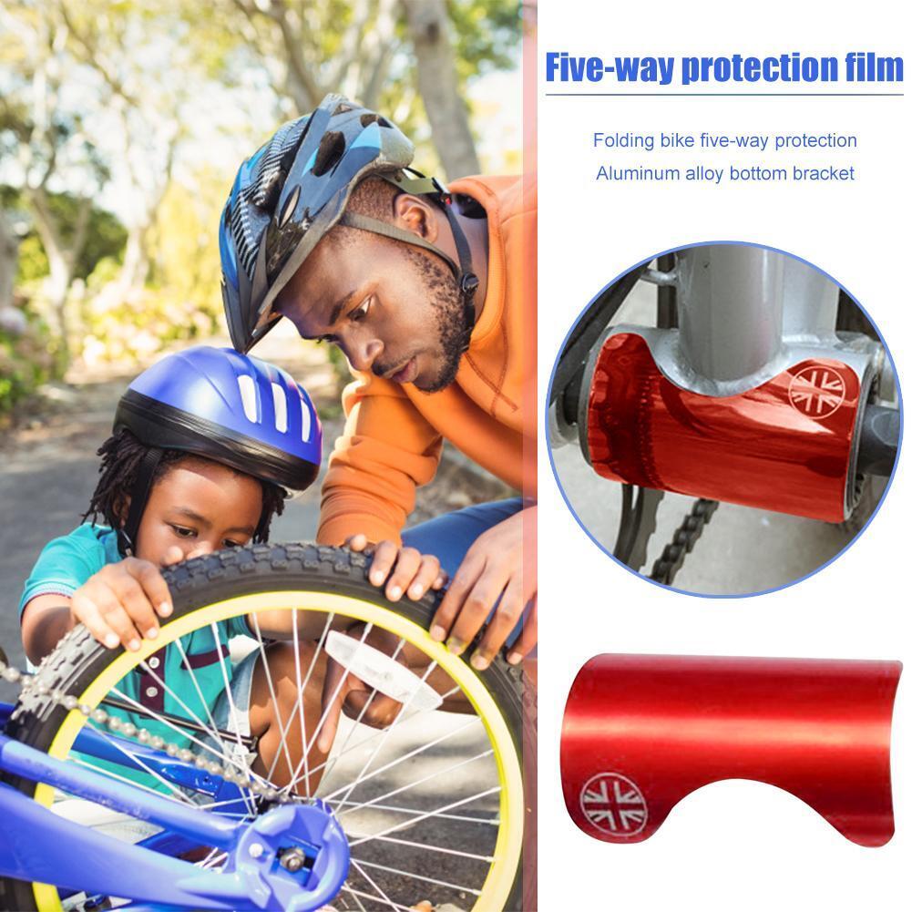 10pcs Folding Bicycle Bottom Bracket Frame Protector Pad for Brompton (Red)