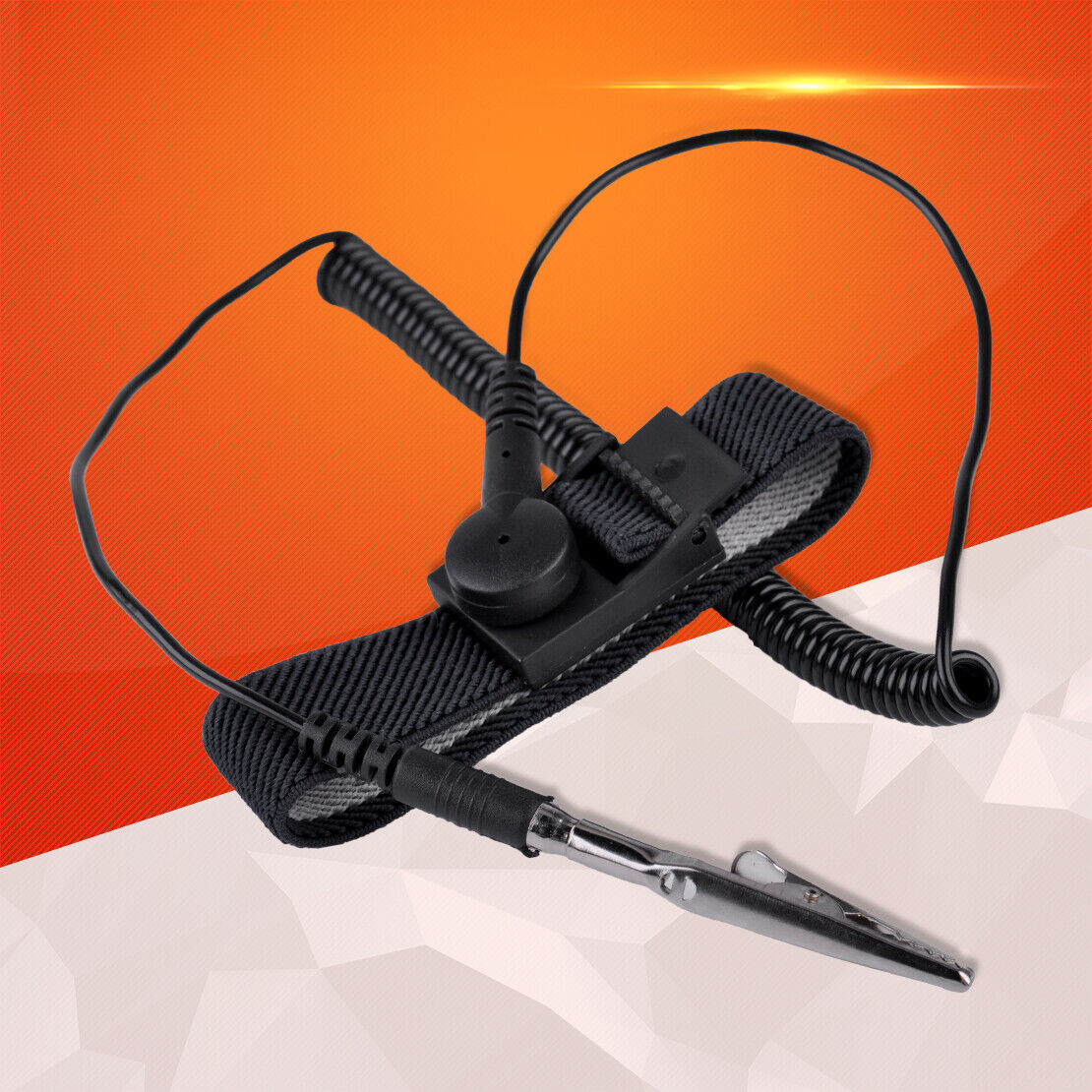 Black Anti Static ESD WristBand Wrist Strap Band Grounding Discharge Bracelet Li