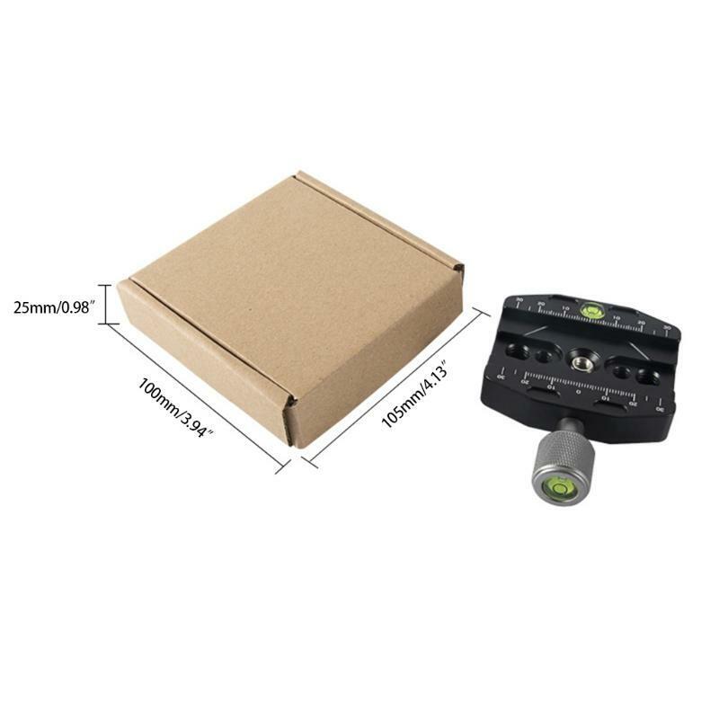 QR-70N 70mm Quick Release Clamp with 1/4 & 3/8 Thread & Bubble Levels Arca-style