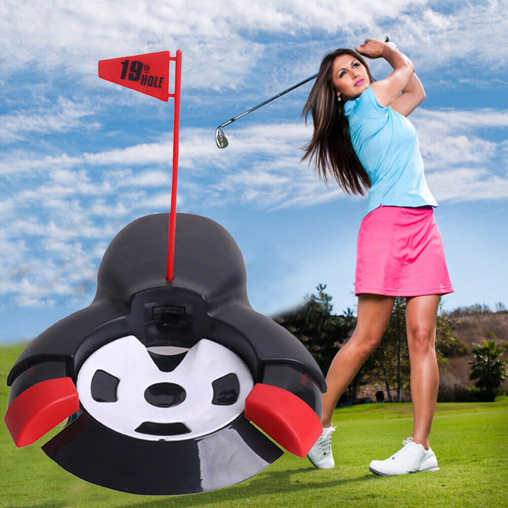 Automatic Golf Ball Returner Putting Cup Indoor Golf Practice Train Device