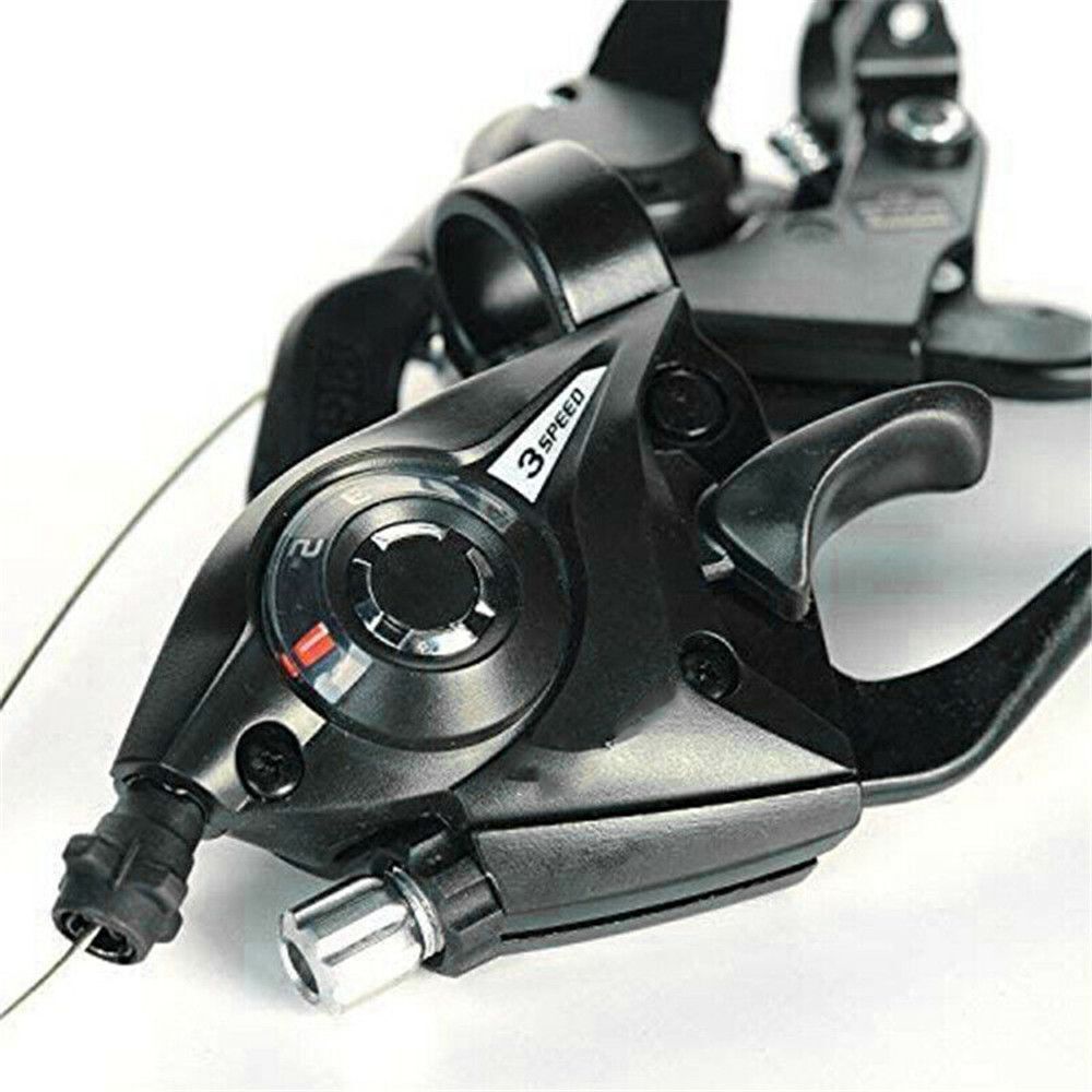 Black Durable 3 Speed V-Brake Brake Shifter Sets Speed Set Bike Accessories