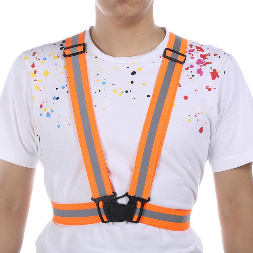 Adjustable Reflective Safety Security High Visibility Vest Gear Stripes