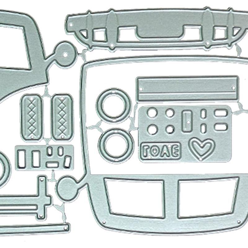 Summer Camper Car Metal Cutting Dies for DIY Scrapbooking Diary Embellishments