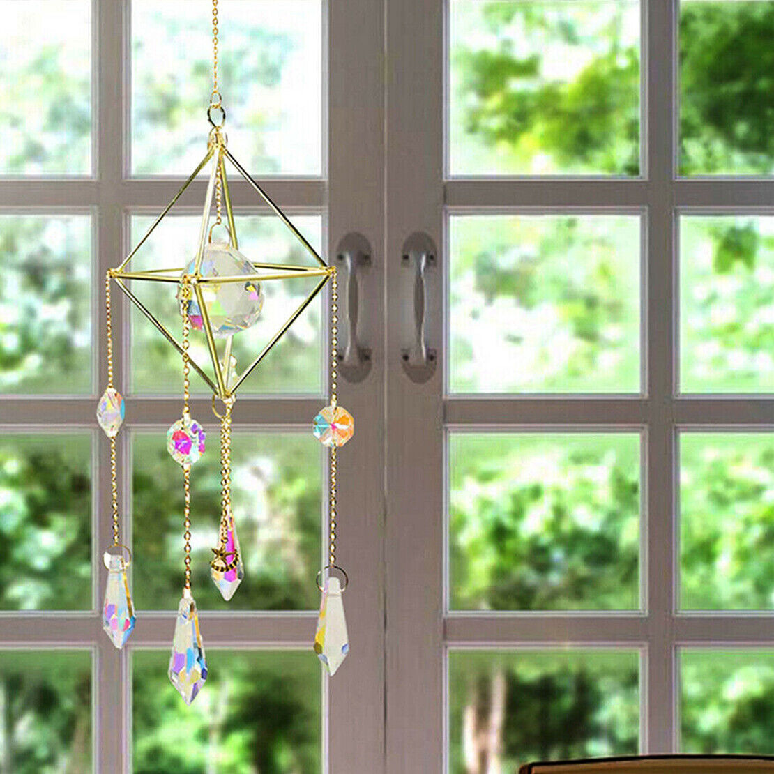 Crystal Hanging Pendant SunCatcher Prism Rainbow Maker Window Hanging DIY Decor
