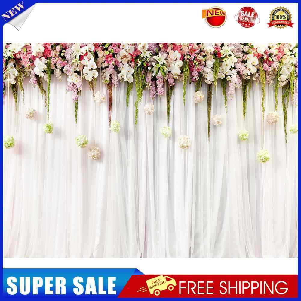 Flower Wall Background Wedding Photography Prop Studio Backdrop (1.5x2.1m)