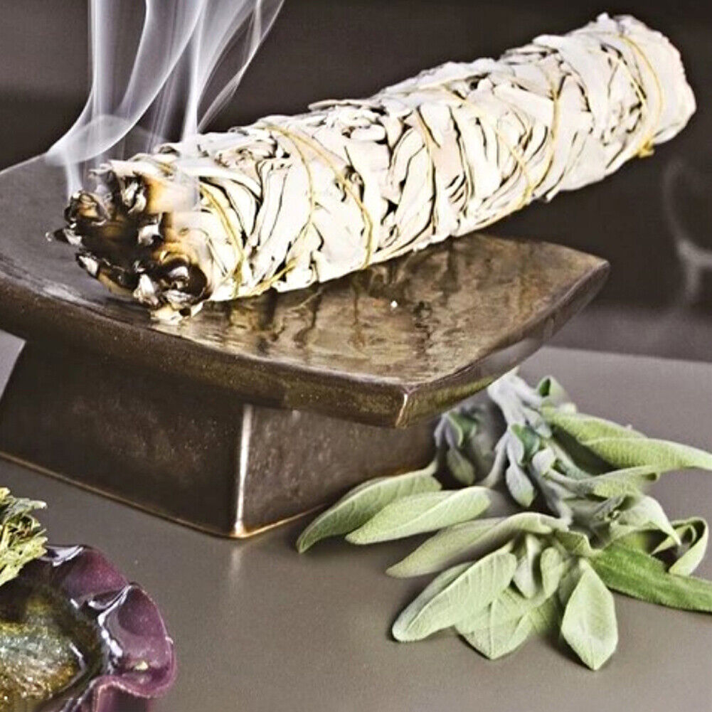 Natural White Sage Grass Incense Indoor Pure Leaf Smoky Home Purification