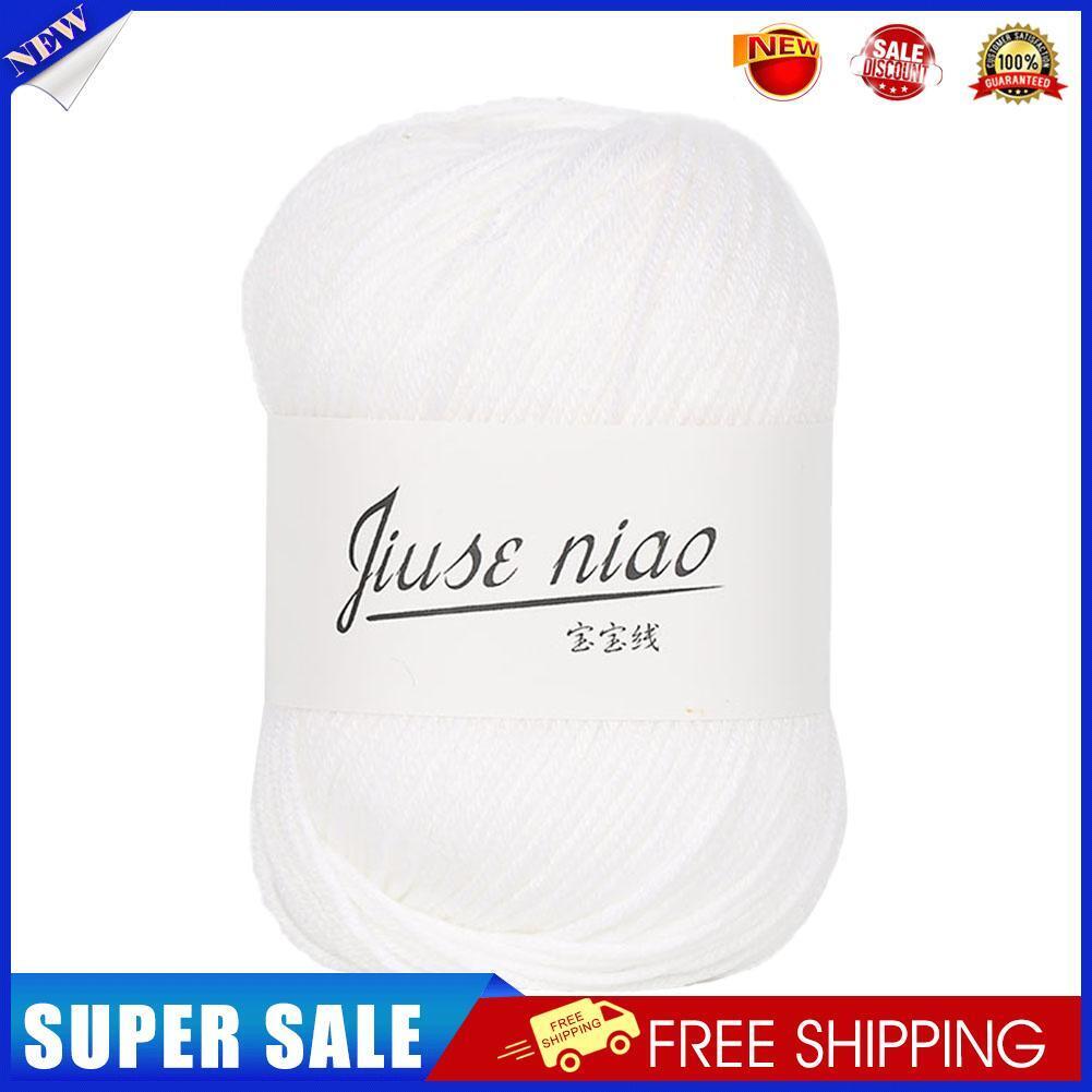 1 Roll 6 Strands Pure Cotton Ropes Baby Knitwear Crochet Yarn Twine (20)