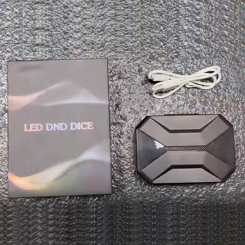 7pcs/set Electronic Dice LED D4-D20 Glow LED Cubes Game Board Table Games