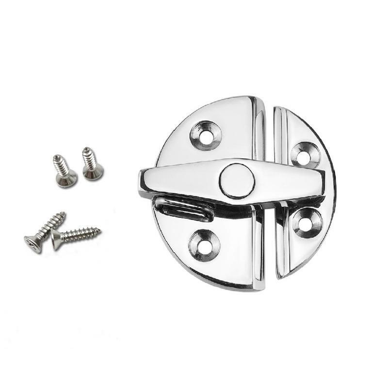 Marine Boat Door Catch Latch Metal Door Latch Round 55mm Twist Lock for Boat