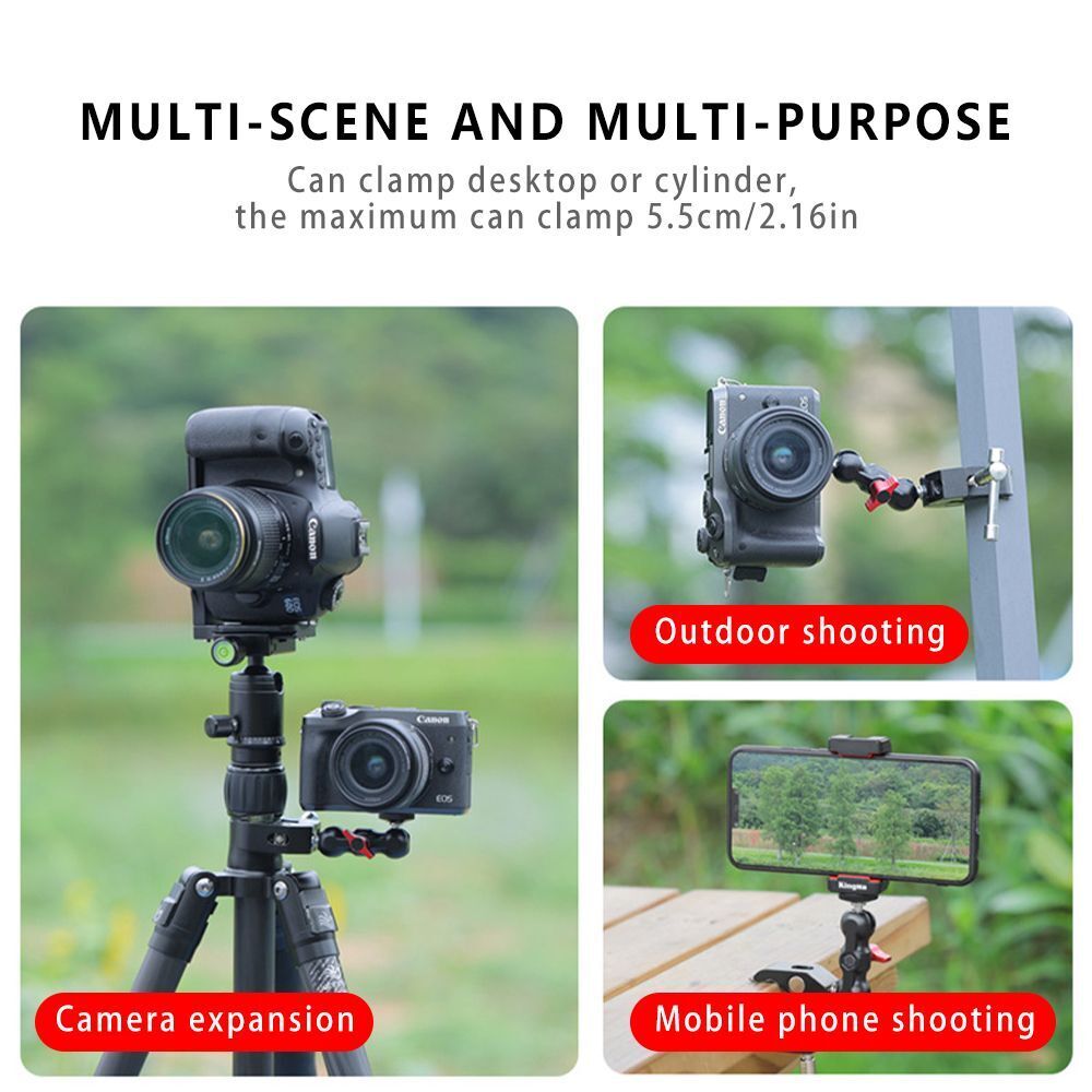 Monopod Articulated Clamp Studio Flash Bracket Magic Arm Claw Tongs Pliers Clip