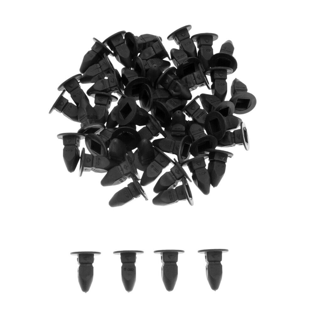 50Pcs Auto Car Clips Retaining Fasteners N908-214-01 Fit for Golf 1999-On Nylon