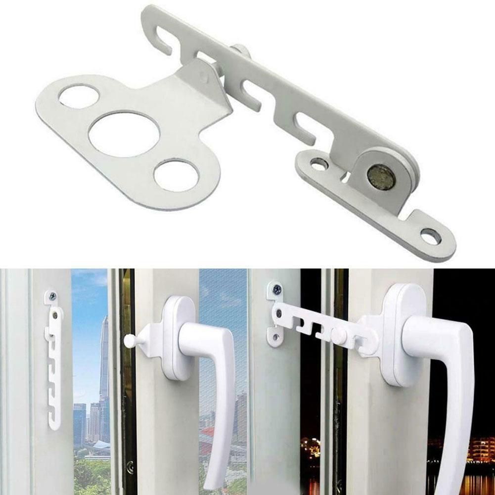 Adjustable Casement Wind Brace Sash Lock Position Stopper Window Limiter Latch