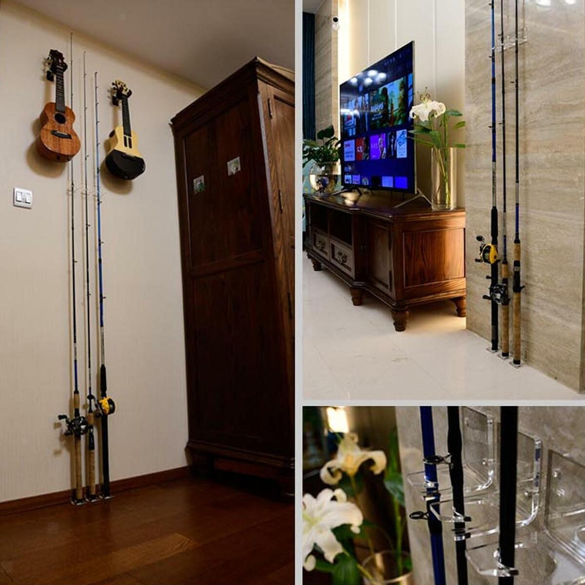 Fishing Rod rack in  Acrylic Fishing Rod Display Storage