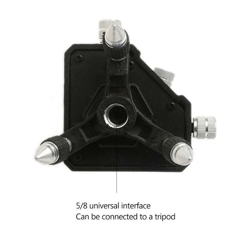 Level Adapter 360 Degree Adjustable Rotation Base Tripod Bracket Pivoting Base