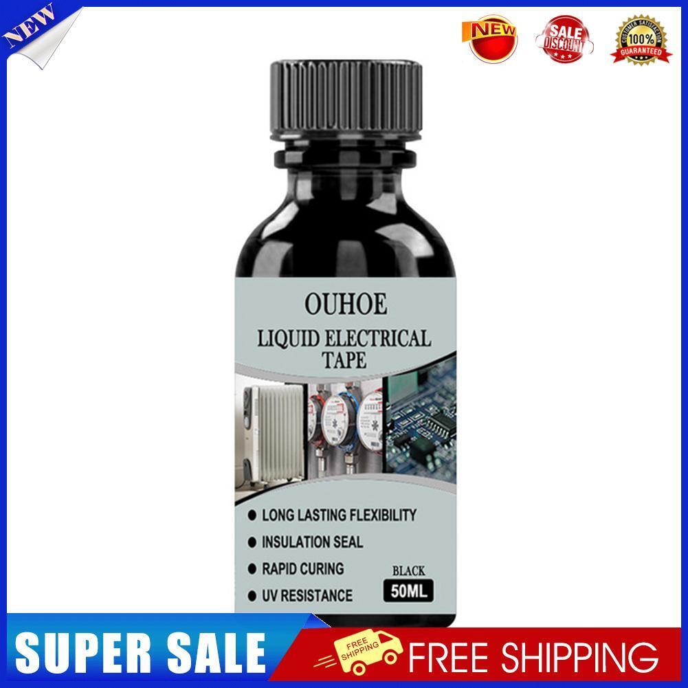 Waterproof UV Protection Liquid Insulation Insulating Glue (Black 50ml)