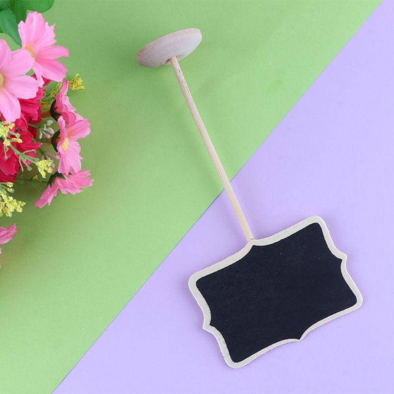 1 PC Mini Wooden Blackboard Chalkboard Message Note Holder Wedding Party Decor