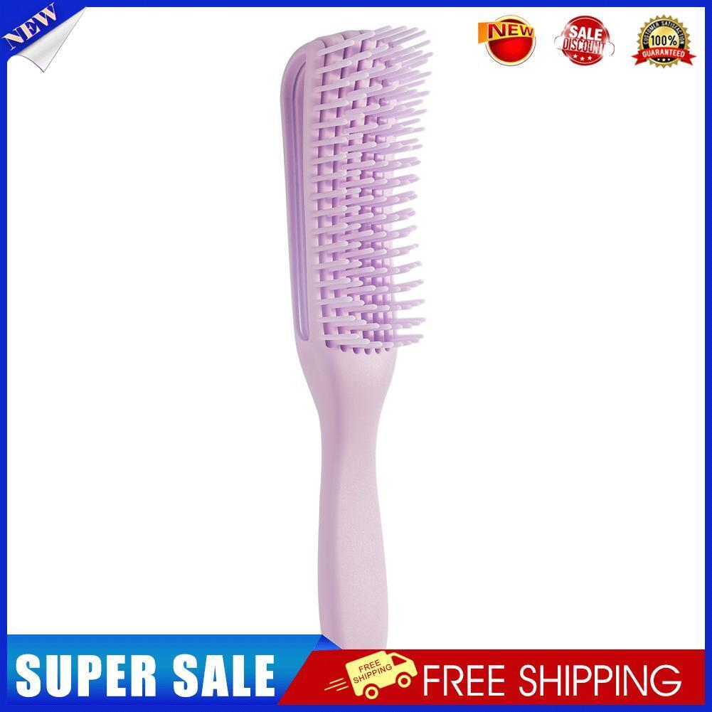 Detangling Hair Scalp Massage Comb Wet Curly Styling Hairbrush(Purple)