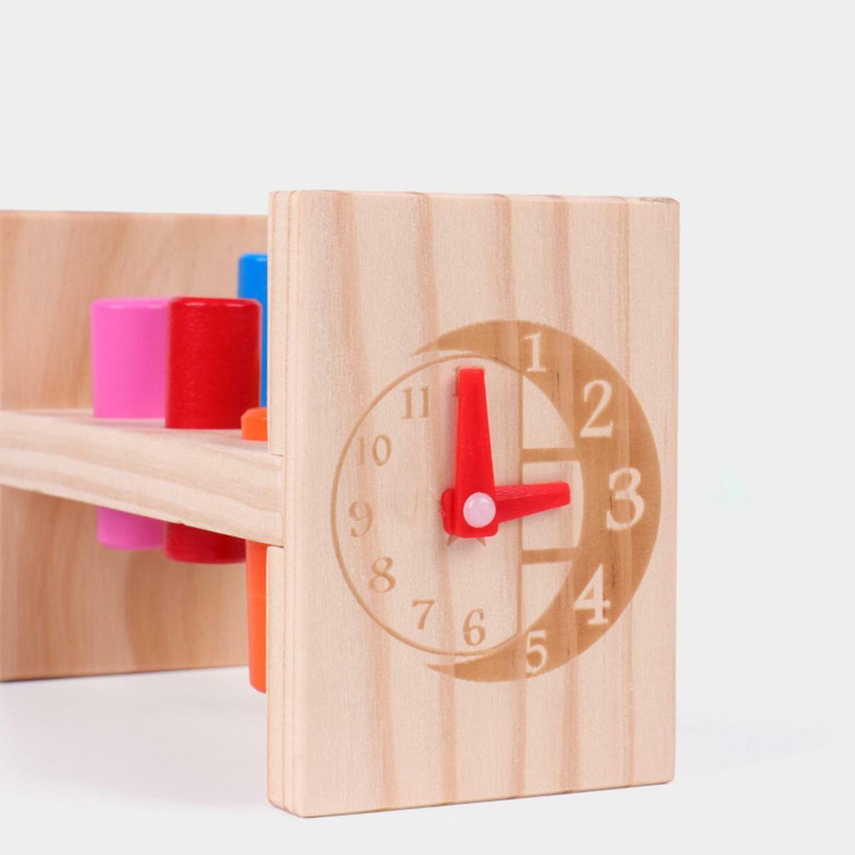 Wooden Pounding Bench with Mallet -Eye Coordination  Toddler