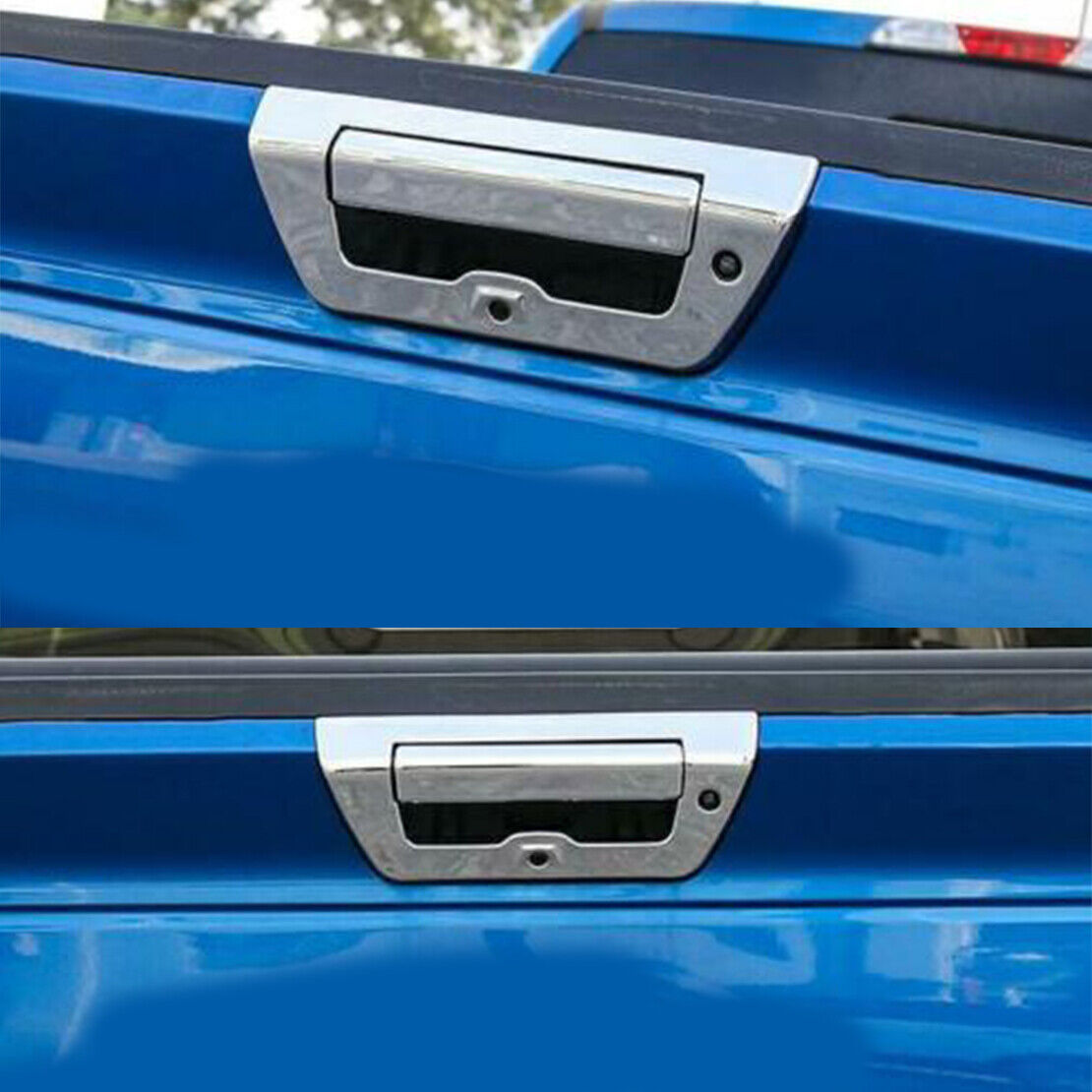 2pcs/set Tailgate Rear Trunk Door Handle Bowl Cover Trim fit for Ford F150 F-150