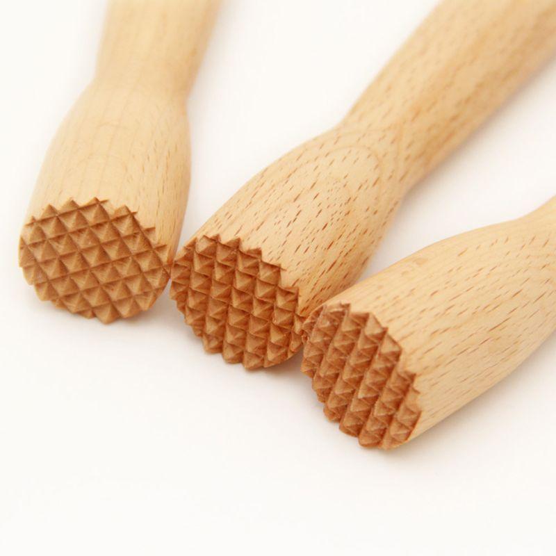 Beechwood Drink Muddler Wooden Masher Crusher Cocktail Damper Tool Ice Hammer