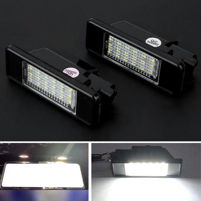 2Pcs 12V Car License Number Plate Light for Citroen C2 C3 C4 C5 C6 DS3PEUGEOT