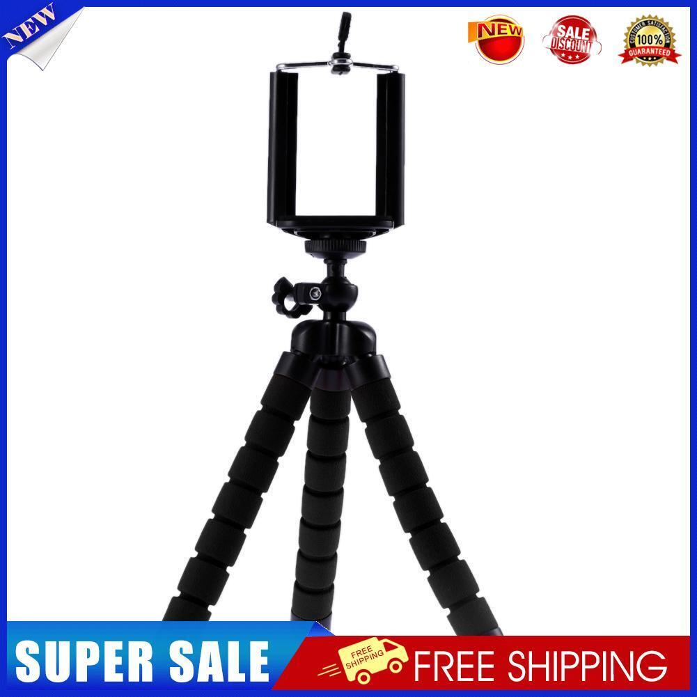 Mini Flexible Sponge Octopus Tripod Portable Phone Camera Holder Bracket(B)