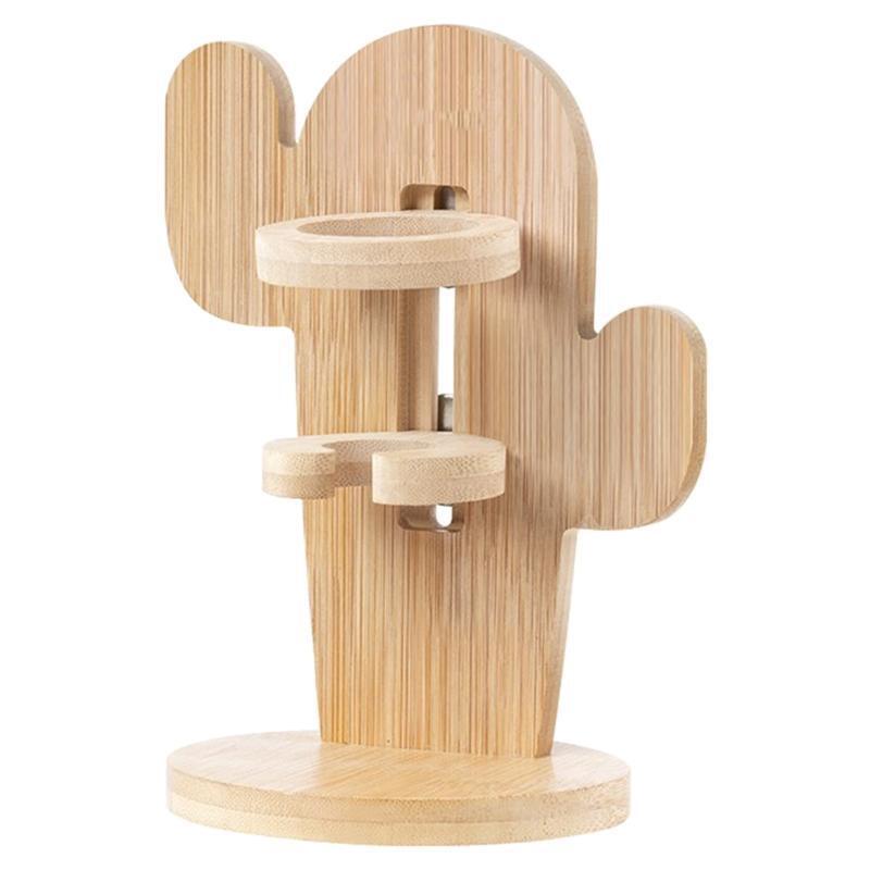 Water Bottle Stand Wooden Base for Ferret Rabbit Bottle Height Adjustable