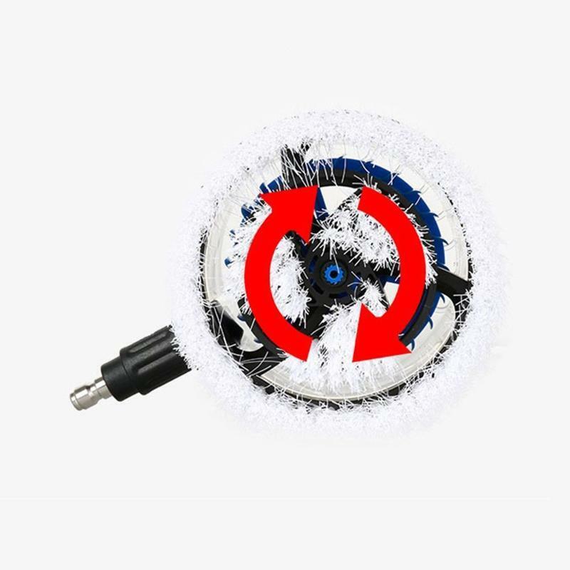 Car Wash Brush Super Soft Hair Car Cleaning Brush 360 Degree Rotation Fan Shaped