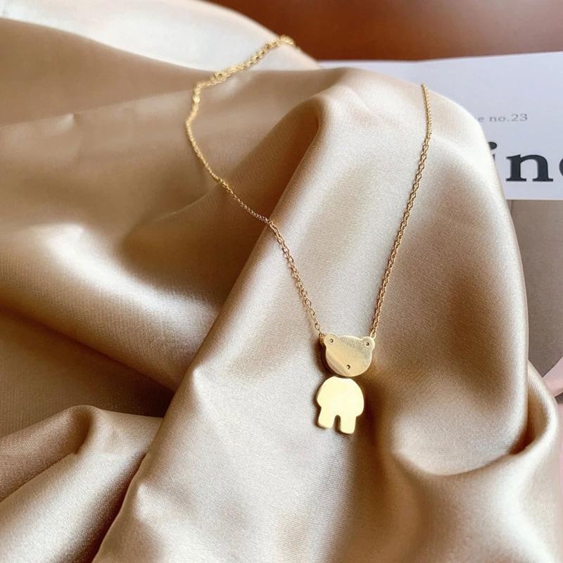 Exquisite Bear Clavicle Chain Women Girl Birthday Jewelry Gift Party Ornament