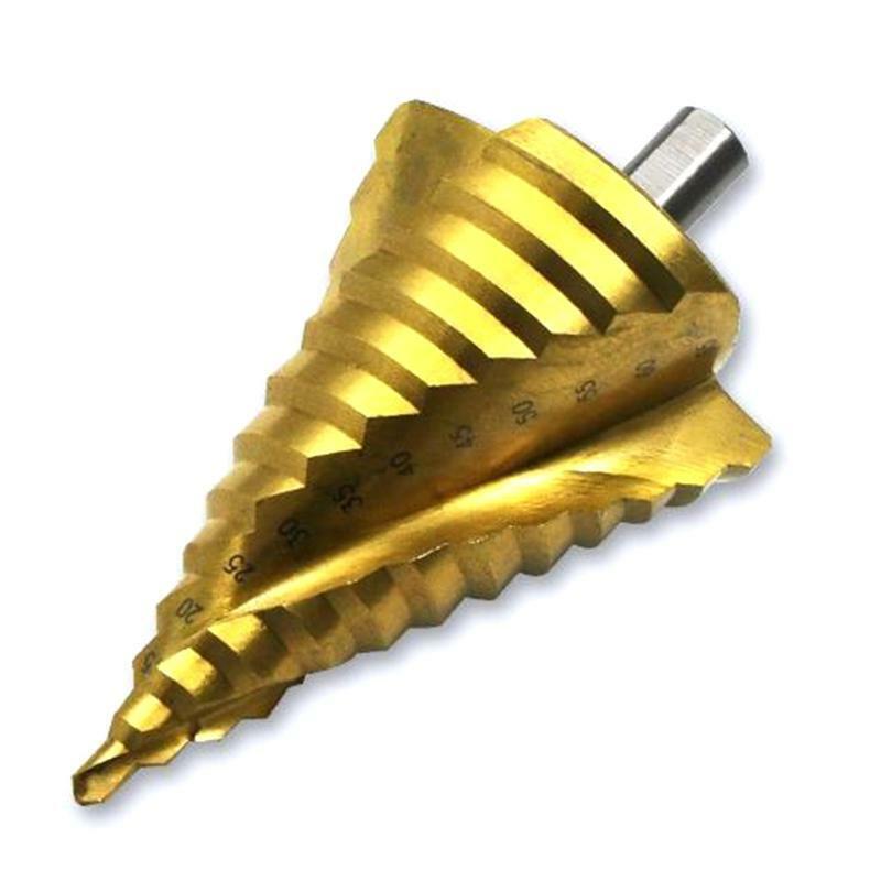 6-65mm Large Spiral Groove Step Drill Cone Drill Bit High Speed Steel Drill