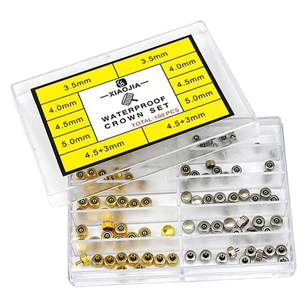 100 * Watch Crown 3.5mm 5mm Watch Repairing  Set for Watch