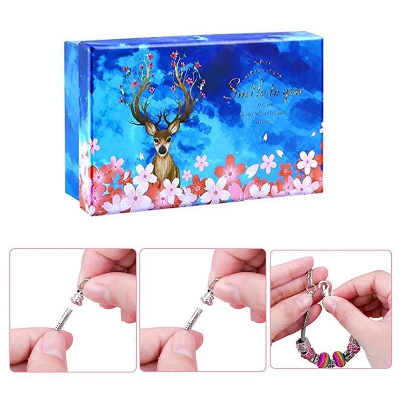 DIY Children Girl Beaded Bracelet Kit Children Puzzle Bracelets Set Supplies