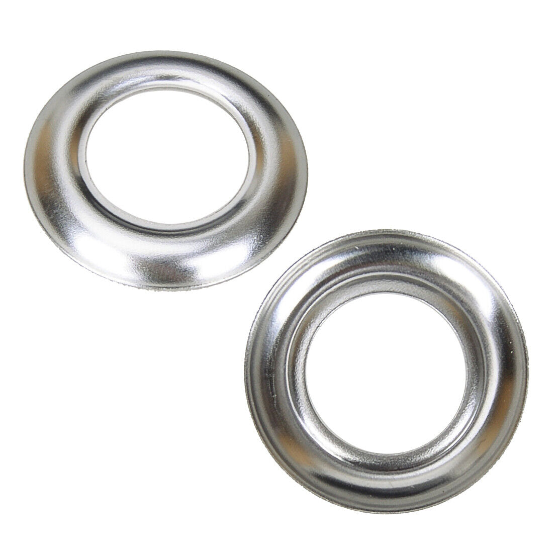 100Pcs 3/4" Round Chrome Bezels Fit For Truck Trailer Led Marker Light Cover Use