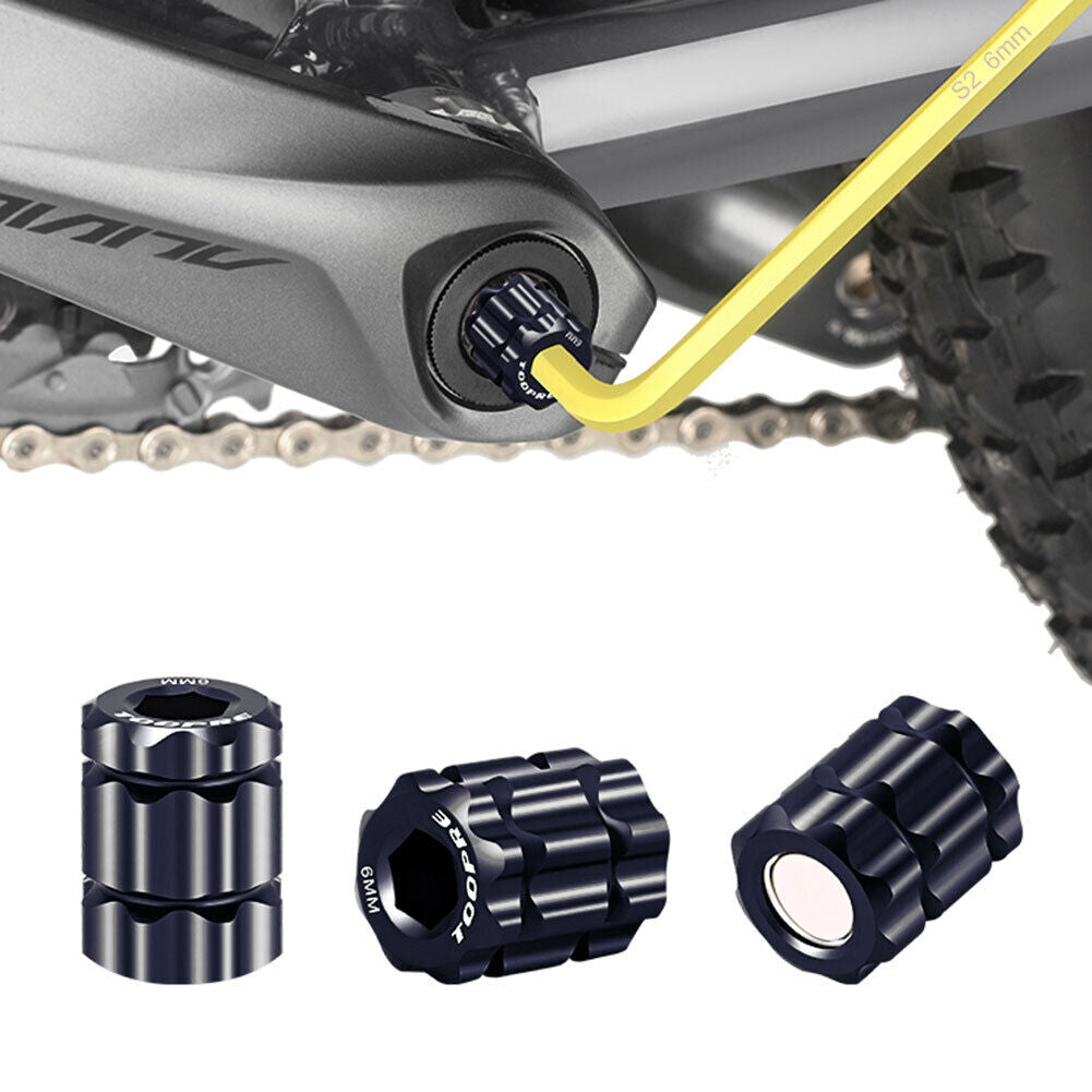 One-Piece Crankset Removal Wrench Bicycle Crank Installation Tool (Black)