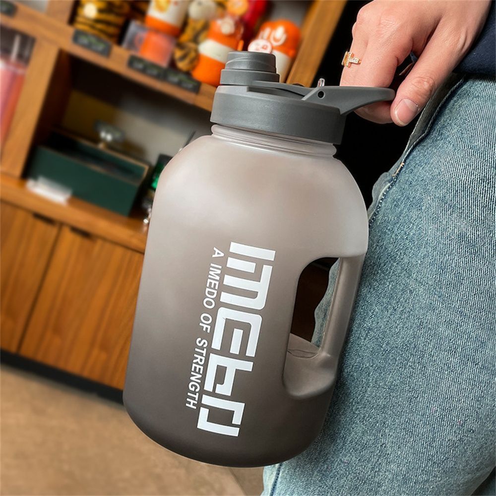 2200ml Outdoor Straw Water Jug Large Capacity Water Bottles Drinking Cup