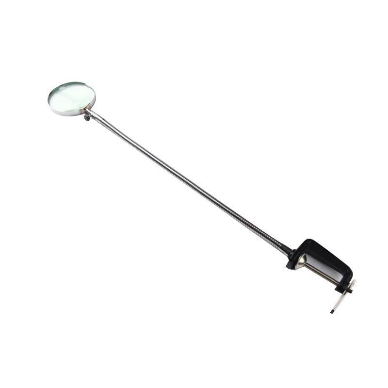 Magnifying Glass with Flexible Hose & Metal Clamp for Reading Hobby Soldering