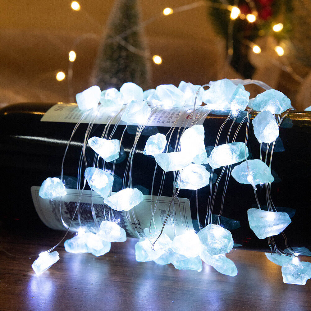 30LED Green Fluorite String Lights White Light Battery for Decor (ZZ0619)