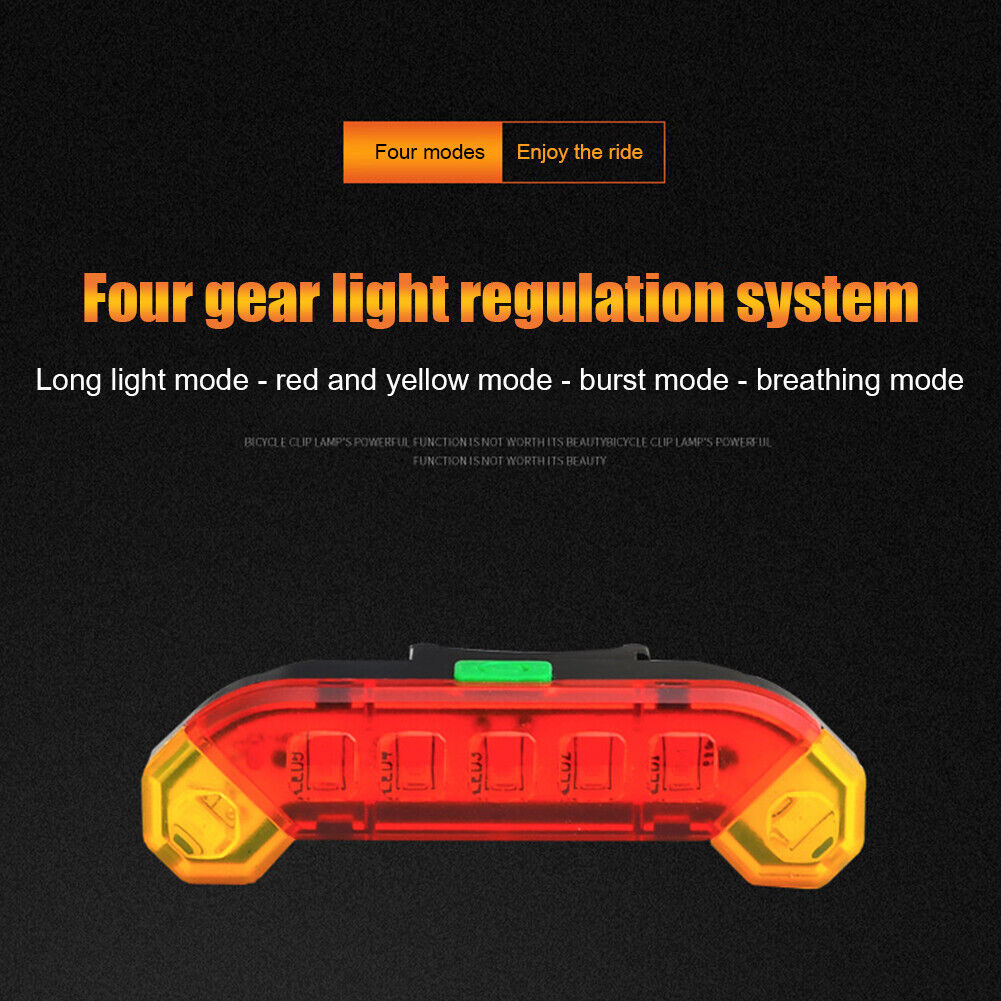 400 Lumen Bicycle Taillight 4 Mode USB Charge Bike Night Riding Rear Light
