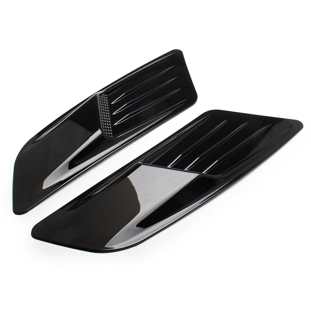 Hood Air Intake Scoop Bonnet Vent Cover Trim for Ford Mustang 15-17 (Black)