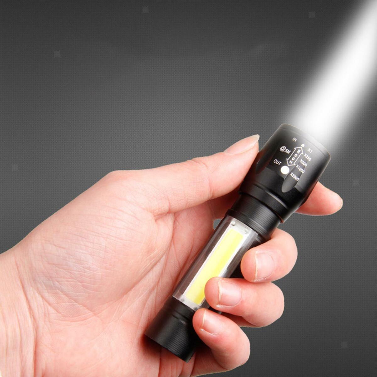 Flashlight Torch Lanterns  Light Strobe COB  Camping Hiking