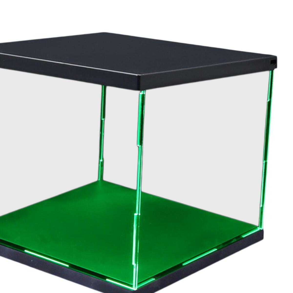 of 2 Plastic Display Show Cases with  Dustproof for