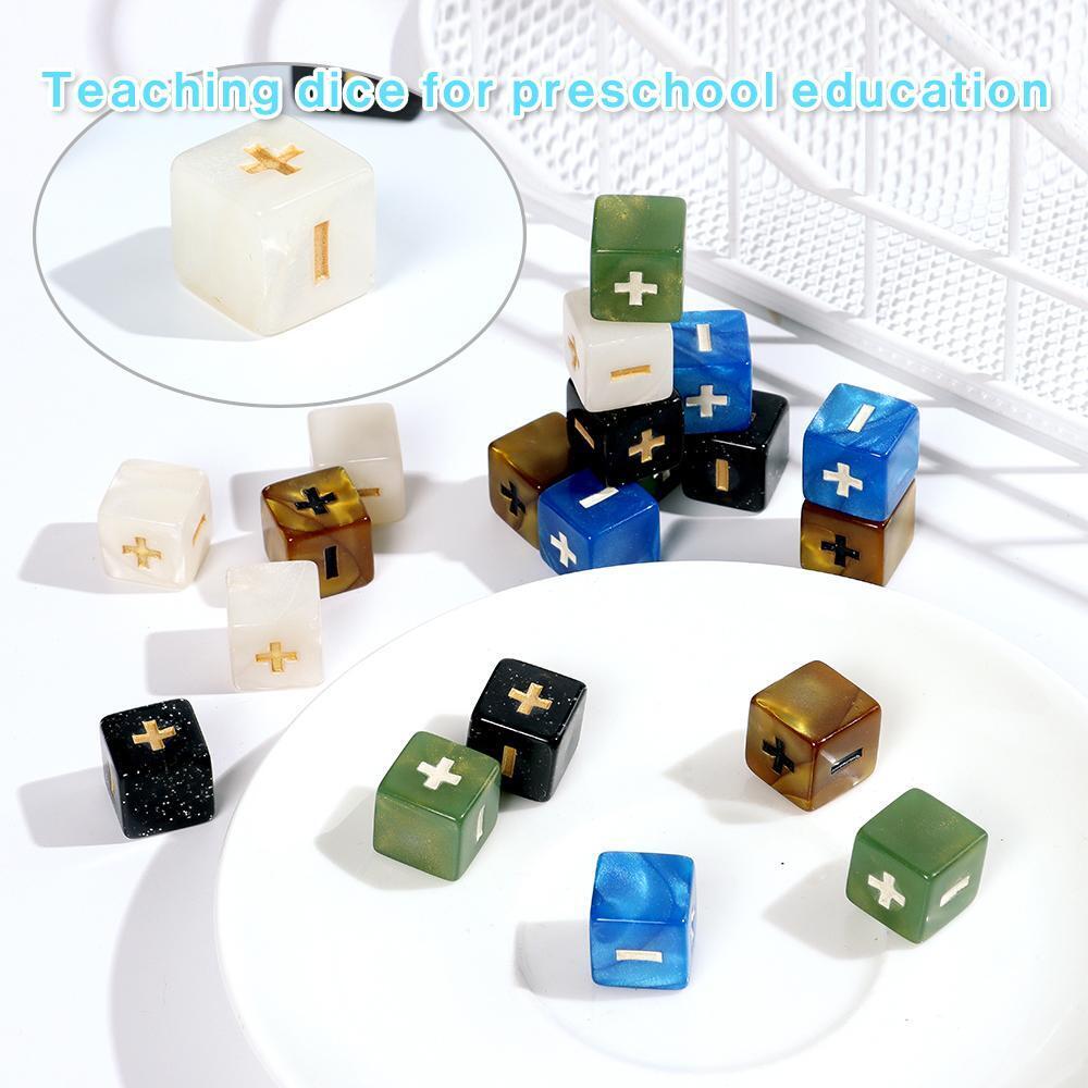 Operation Dice Board Game Accessories Two-color Dices Plus and Minus Dice