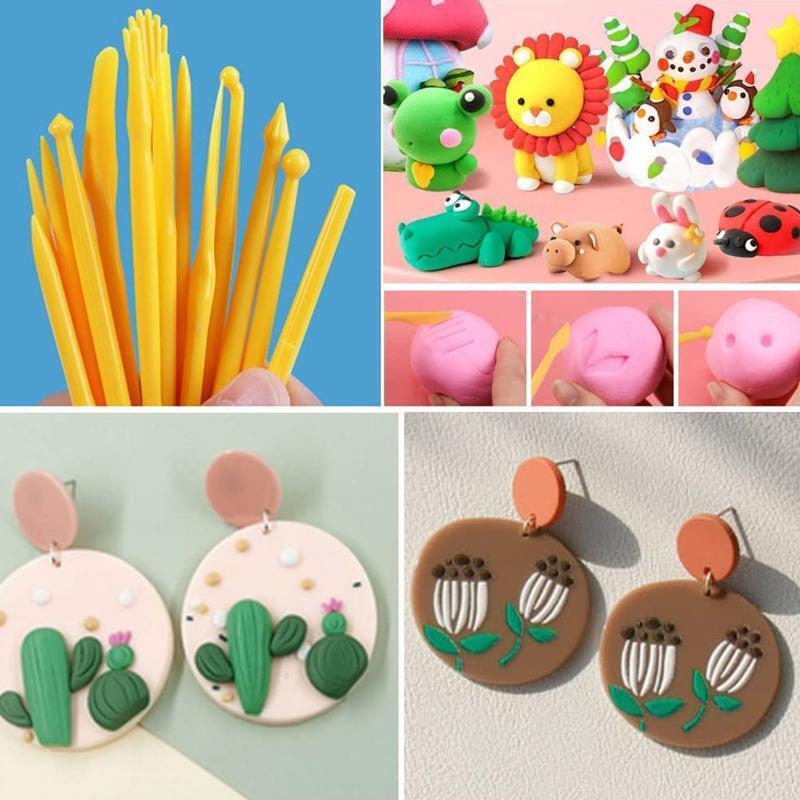 138 Pcs Polymer Clay Cutters Earring Cutters DIY Jewelry Making Art Crafts