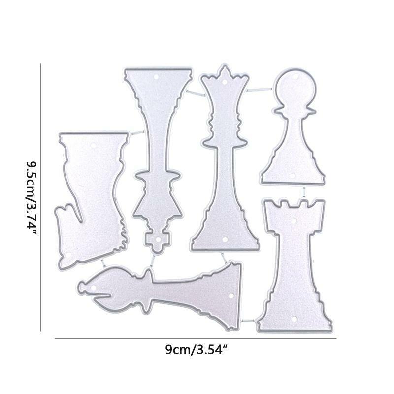 International Chess Metal Cutting Dies Stencil DIY Scrapbooking Album Template