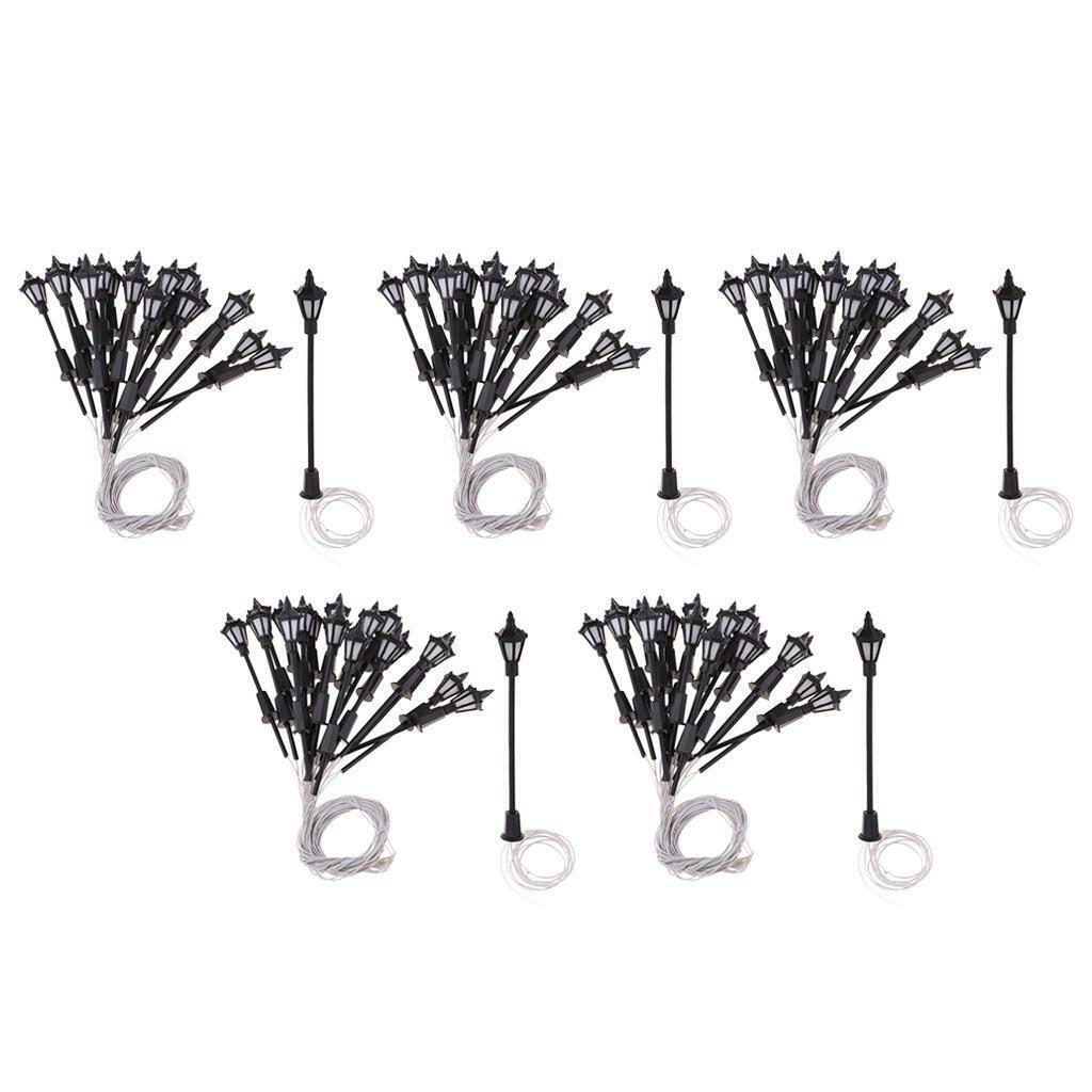 100 Pieces 1/150  Lights for   Railroad Scenery Accessory
